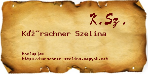 Kürschner Szelina névjegykártya